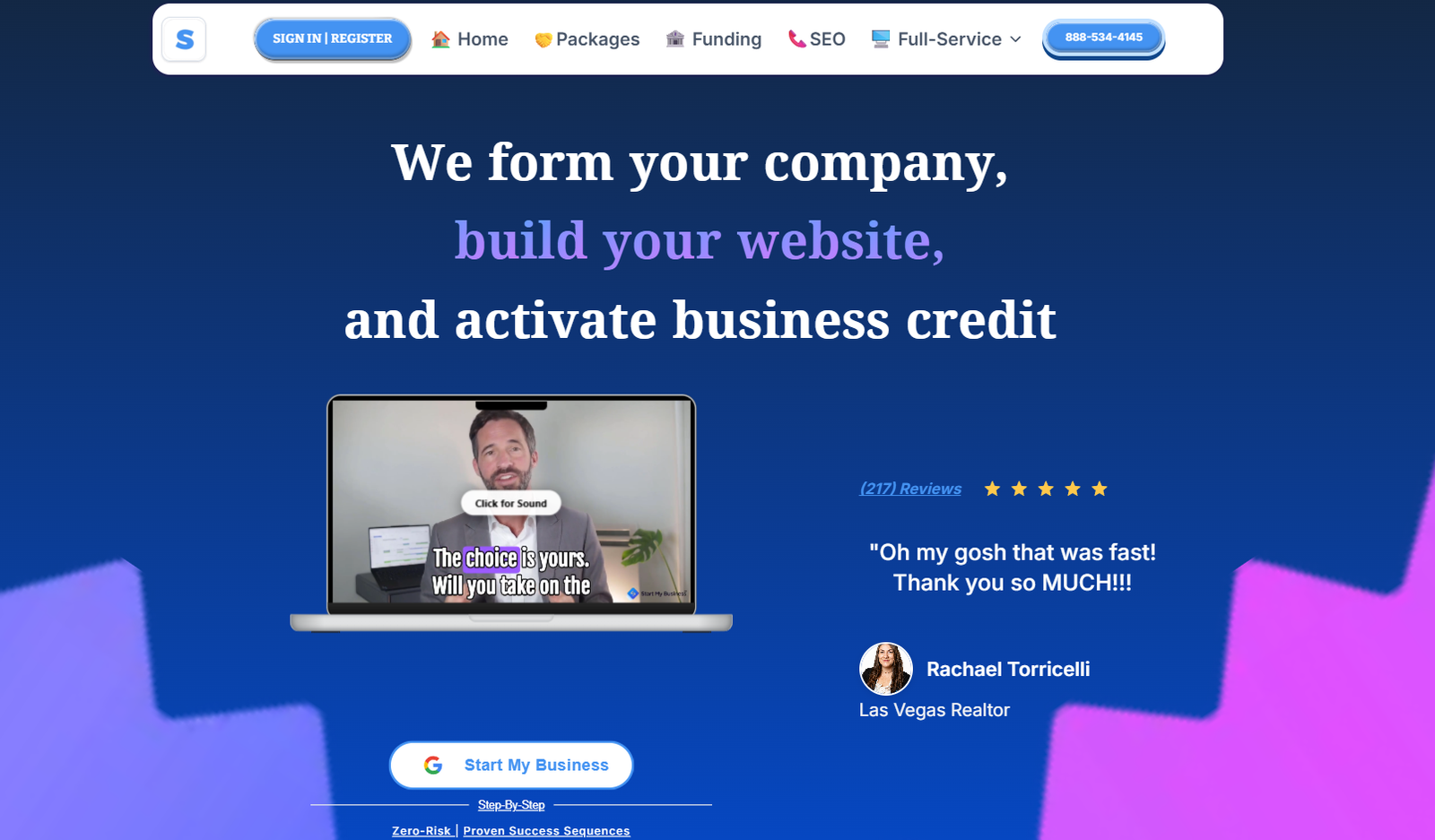 Start My Business - Custom Software Development for Business Formation and Credit Building