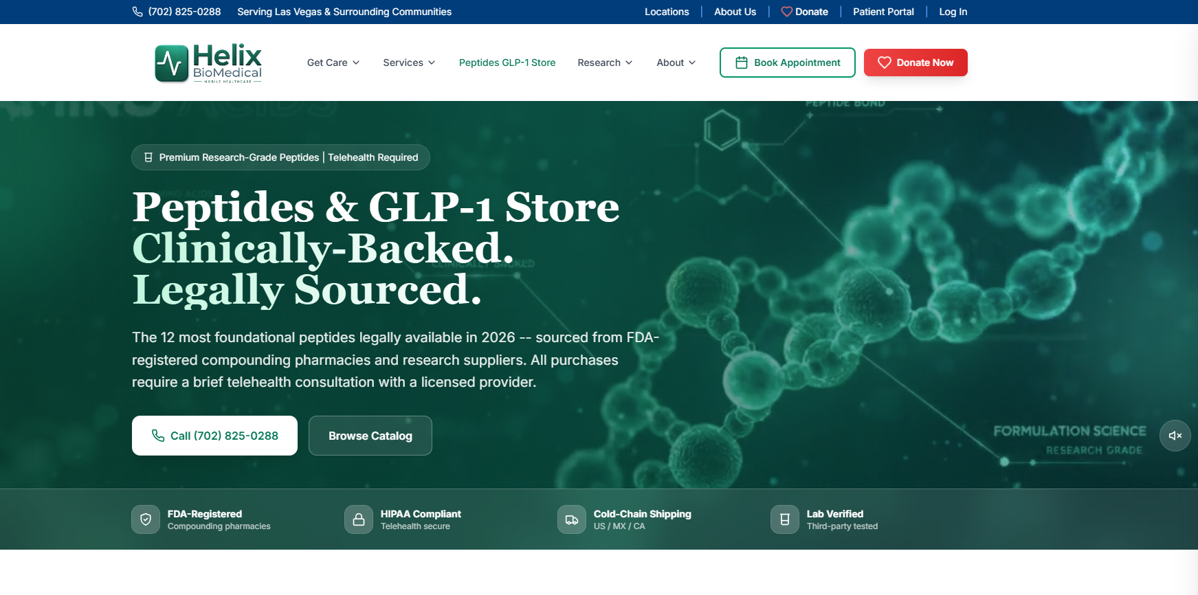 Helix BioMedical homepage
